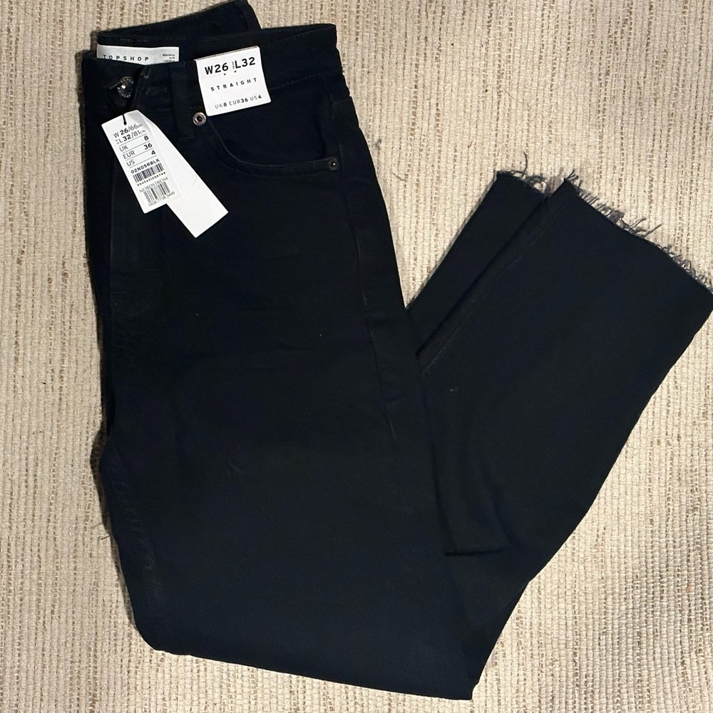 Top Shop High Waisted Straight Jean
